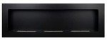 Modern Wall-Mounted Black Bio Ethanol Fireplace