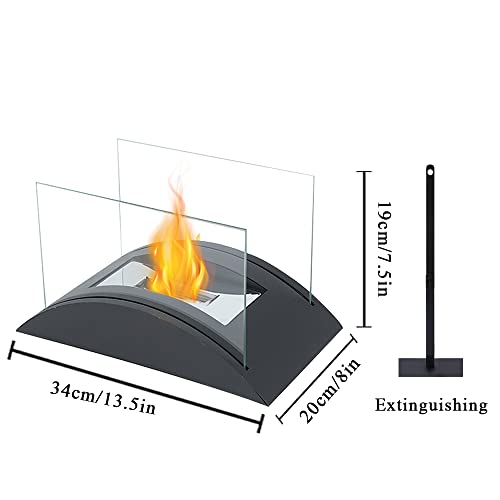 JSMY 34cm Portable Bioethanol Tabletop Fireplace