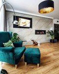 Modern Wall-Mounted Black Bio Ethanol Fireplace