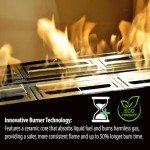 Modern Wall-Mounted Black Bio Ethanol Fireplace