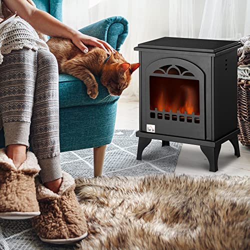 HOMCOM Freestanding Ethanol Fireplace and Heater