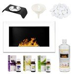 Eco-Friendly Smokeless Bioethanol Wall Fireplace
