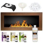 Modern Bioethanol Wall Fireplace - Easy Install