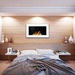 Eco-Friendly Smokeless Bioethanol Wall Fireplace