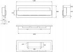 Modern Bio Ethanol Wall-Mounted Fireplace - White