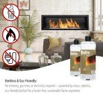 Modern Bio Ethanol Wall-Mounted Fireplace - White
