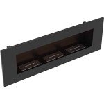 Delta3 120cm Bioethanol Fireplace with Glass Edge