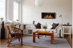 Brown Wall-Mounted Bio Ethanol Fireplace 1200 x 400