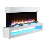 Fenwick Wall Mounted Electric Fireplace with Remote
