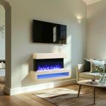 Fenwick Wall Mounted Electric Fireplace with Remote