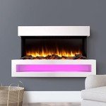 Fenwick Wall Mounted Electric Fireplace with Remote