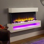 Fenwick Wall Mounted Electric Fireplace with Remote