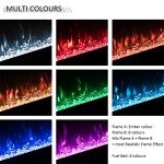 FLAMME Castello Electric Fireplace with 3 Flame Colors