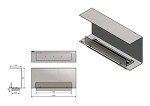 Design C1000 V.1 3-Sided Bioethanol Fireplace