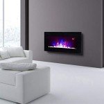 TruFlame LED Wall-Mounted Electric Fire - Black