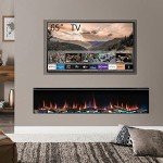 FLAMME Knighton 180 cm 3-Sided Electric Fireplace