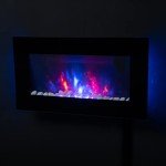 TruFlame LED Wall-Mounted Electric Fire - Black