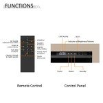 FLAMME Knighton 180 cm 3-Sided Electric Fireplace