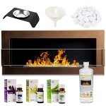 Eco-Friendly Bioethanol Wall Fireplace with Glass
