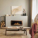 Eco-Friendly Bioethanol Wall Fireplace with Glass