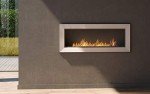 Wall-Mounted Bioethanol Fireplace with Glass Protection