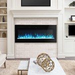 40" Wall-Mounted Electric Fireplace with Remote