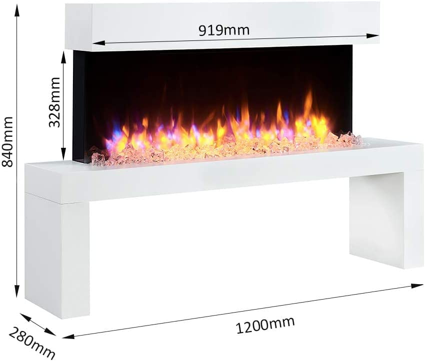 Wykeham Electric Fireplace Suite with Remote Control