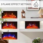 FLAMEKO Atacama Wall Mounted Fireplace with Remote