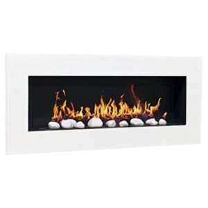 Don Fuego XXL Wall Ethanol Fireplace - White Gloss