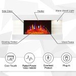 FLAMEKO Atacama Wall Mounted Fireplace with Remote