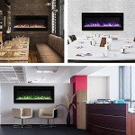 40" Wall-Mounted Electric Fireplace with Remote