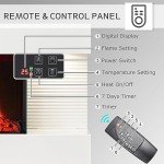 FLAMEKO Atacama Wall Mounted Fireplace with Remote