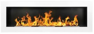 Modern Bio Ethanol Fire Fireplace - White XXL