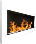Modern Bio Ethanol Fireplace - White XXL 1400x400
