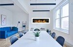Modern Bio Ethanol Fireplace - White XXL 1400x400
