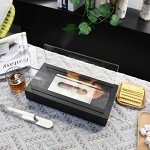 Portable Indoor/Outdoor Black Bioethanol Tabletop Fireplace