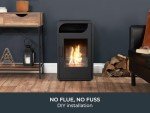 Adam Stufa Bellini Black Ethanol Fireplace