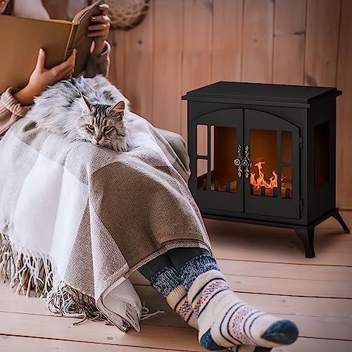 HOMCOM Indoor Ethanol Fireplace with Flame Extinguisher