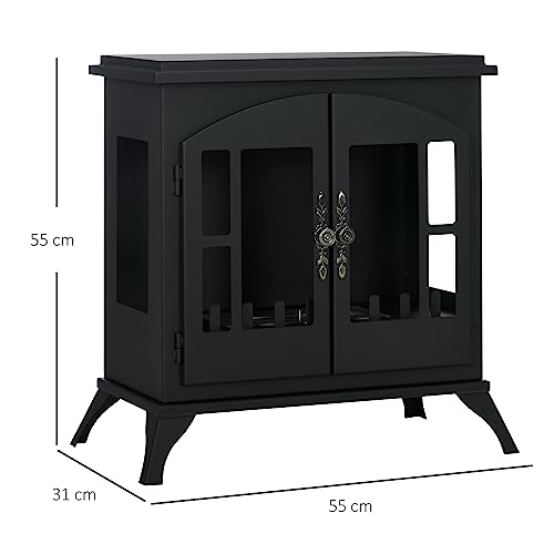 HOMCOM Indoor Ethanol Fireplace with Flame Extinguisher