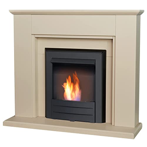 Stone Effect Adam Greenwich Fireplace with Bio Ethanol Fire