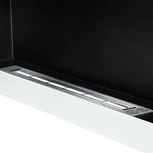 Modern White Wall-Mounted Bio Ethanol Fireplace