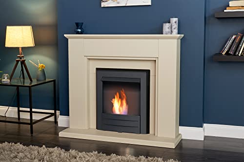 Stone Effect Adam Greenwich Fireplace with Bio Ethanol Fire