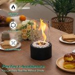 Indoor/Outdoor Bioethanol Tabletop Fireplace with Adjustable Flame