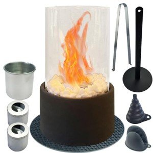 Portable Tabletop Bioethanol Fireplace for Indoor/Outdoor