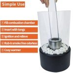 Portable Tabletop Bioethanol Fireplace for Indoor/Outdoor