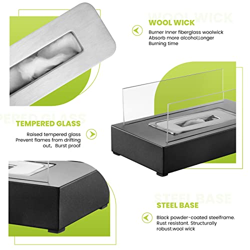 Yamvisa Portable Bioethanol Tabletop Fireplace