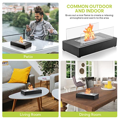 Yamvisa Portable Bioethanol Tabletop Fireplace