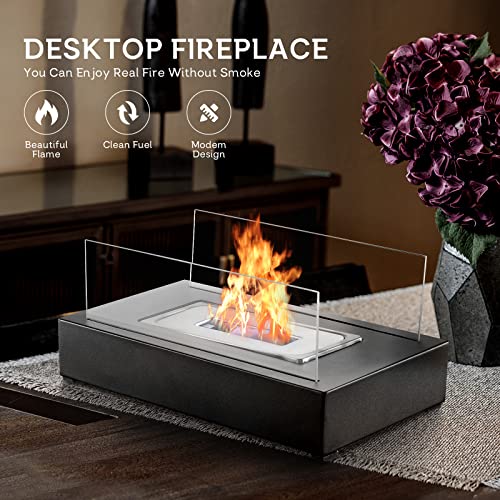 Yamvisa Portable Bioethanol Tabletop Fireplace