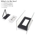 Portable Bioethanol Tabletop Fireplace with Glass