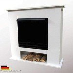 Deluxe White Ethanol Fireplace Model 001W